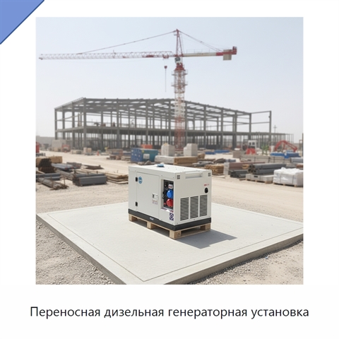 Переносная дизельная генераторная установка