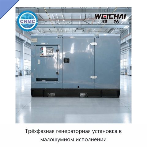 Трёхфазная генераторная установка в малошумном исполнении