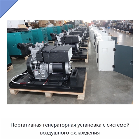 Портативная генераторная установка с системой воздушного охлаждения
