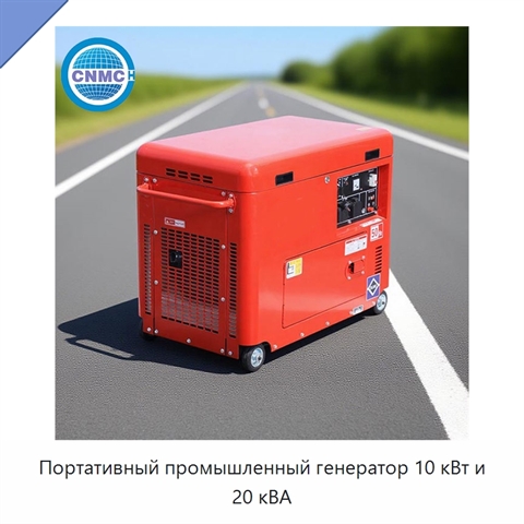Портативный промышленный генератор 10 кВт и 20 кВА