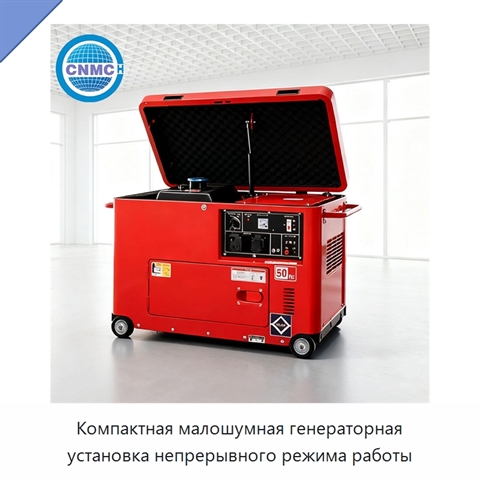 Компактная малошумная генераторная установка непрерывного режима работы