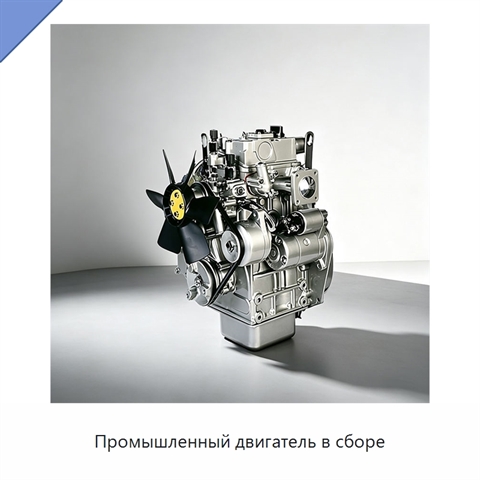 Промышленный двигатель в сборе
