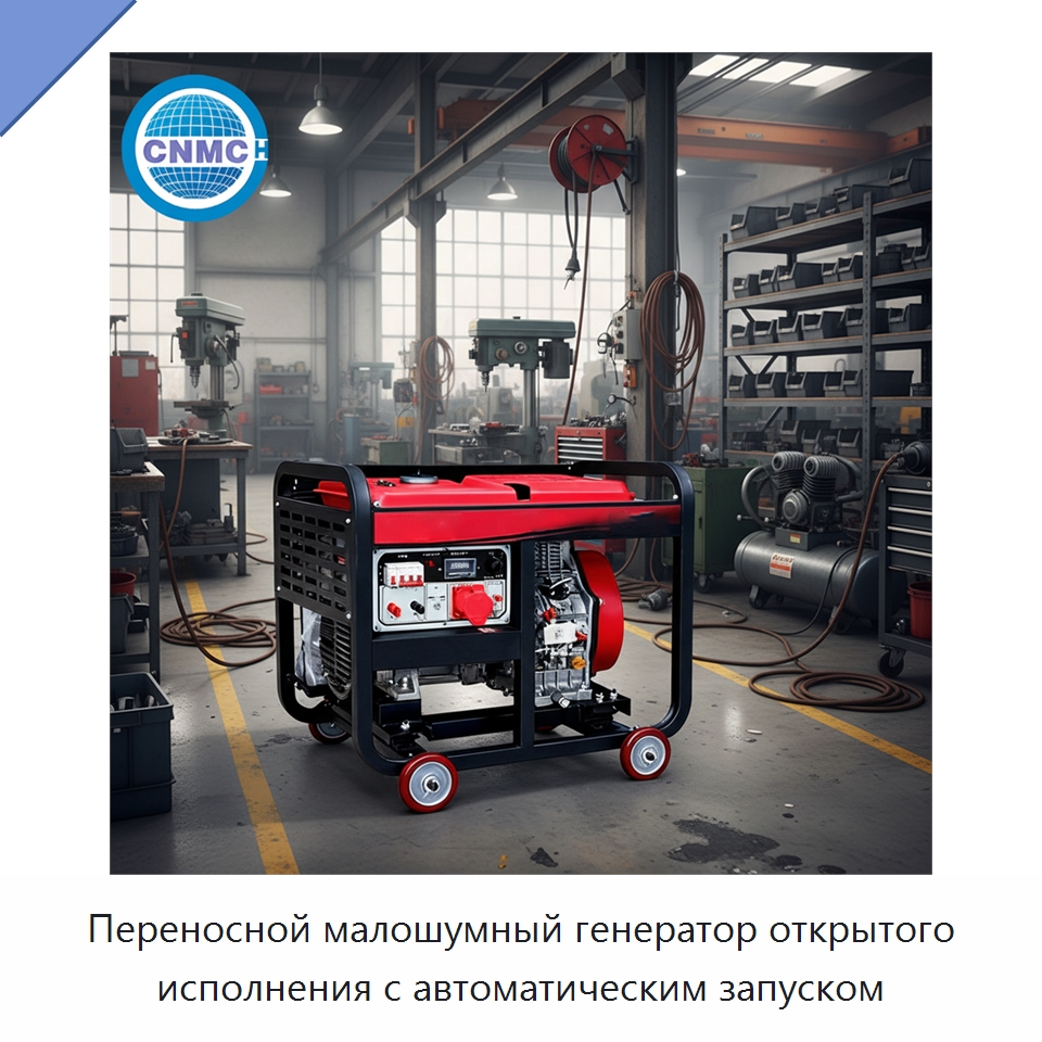 Переносной малошумный генератор открытого исполнения с автоматическим запуском — Дизельные генераторы