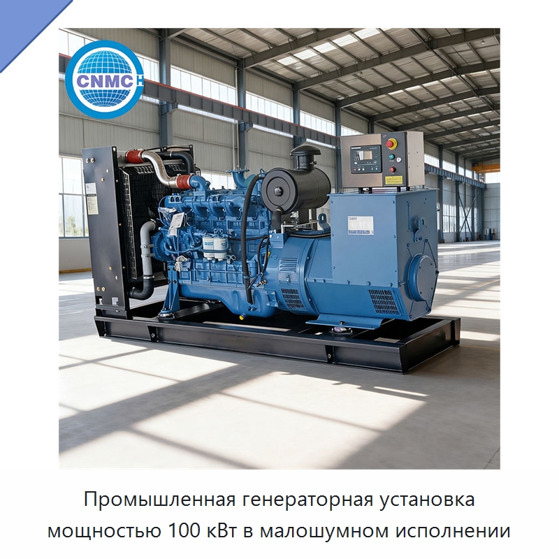 Промышленная генераторная установка мощностью 100 кВт в малошумном исполнении — Дизельные генераторы