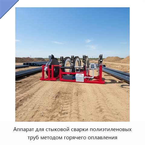 Аппарат для стыковой сварки полиэтиленовых труб методом горячего оплавления