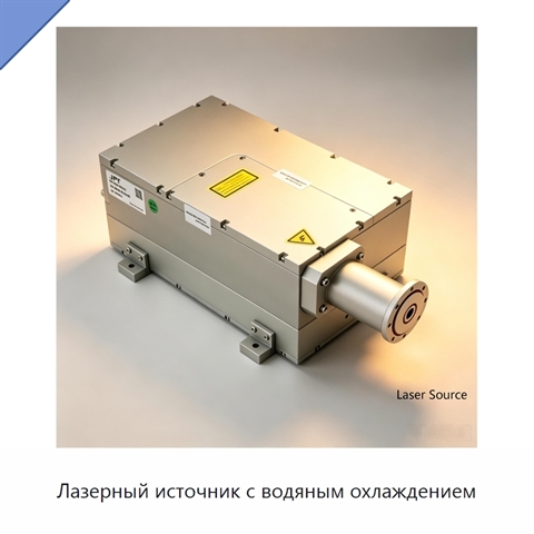 Лазерный источник с водяным охлаждением