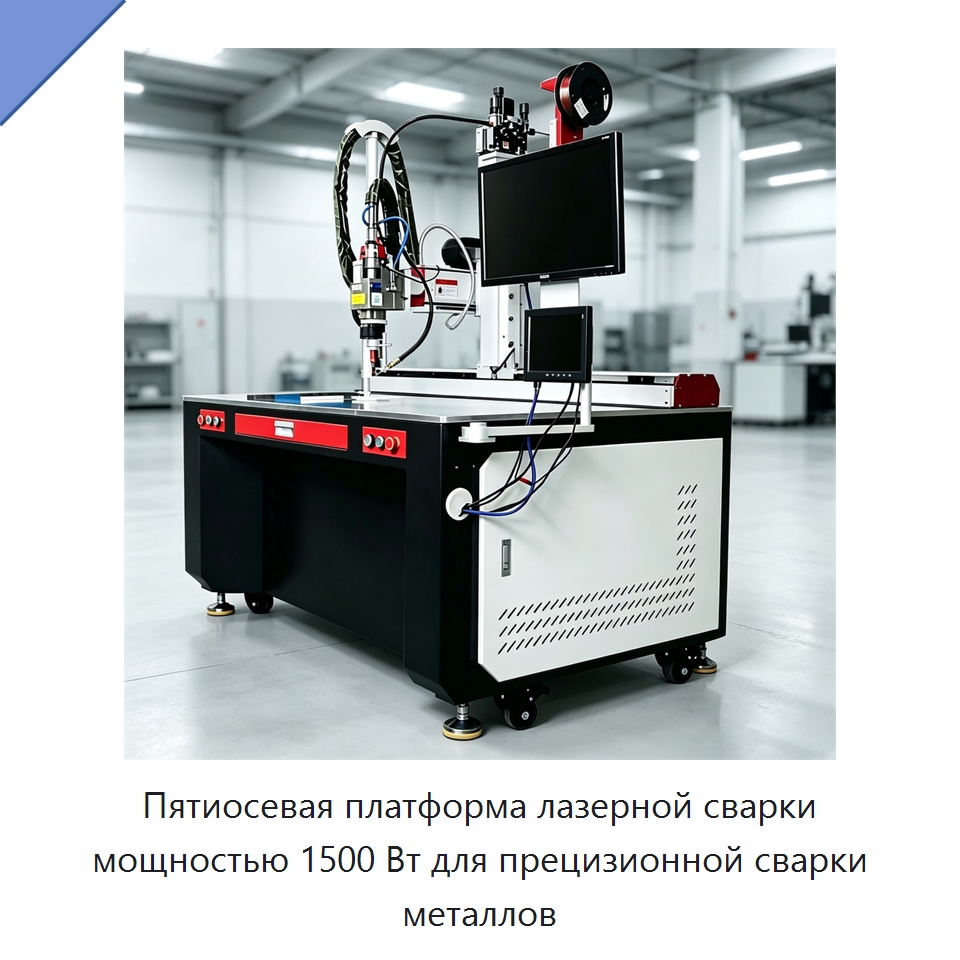 Пятиосевая платформа лазерной сварки мощностью 1500 Вт для прецизионной сварки металлов — Установки лазерной сварки