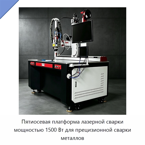 Пятиосевая платформа лазерной сварки мощностью 1500 Вт для прецизионной сварки металлов