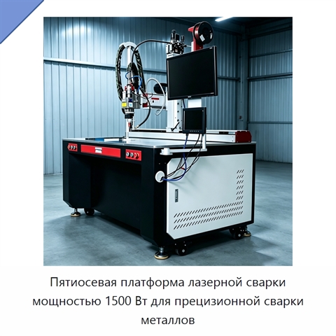 Пятиосевая платформа лазерной сварки мощностью 1500 Вт для прецизионной сварки металлов
