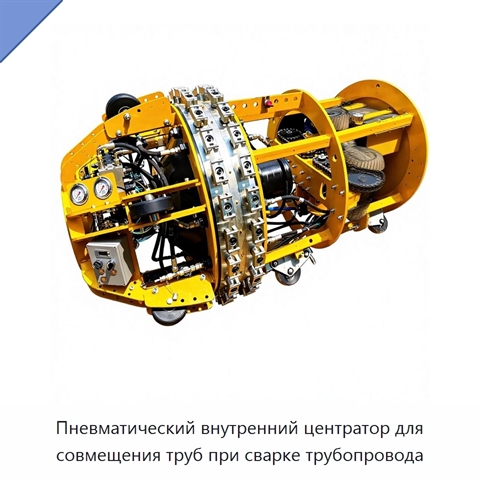 Пневматический внутренний центратор для совмещения труб при сварке трубопровода