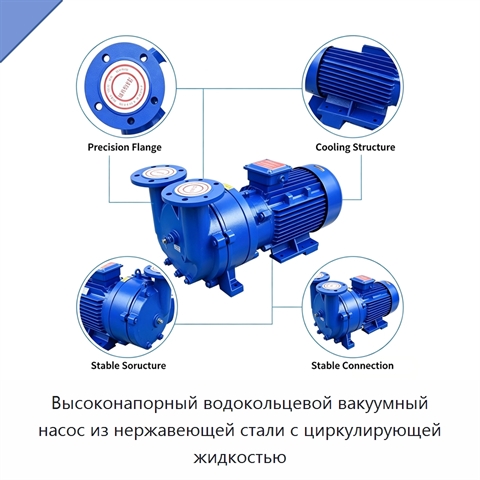 Высоконапорный водокольцевой вакуумный насос из нержавеющей стали с циркулирующей жидкостью