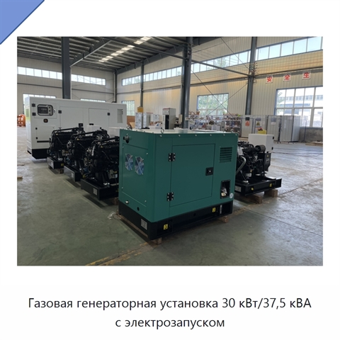 Газовая генераторная установка 30 кВт/37,5 кВА с электрозапуском