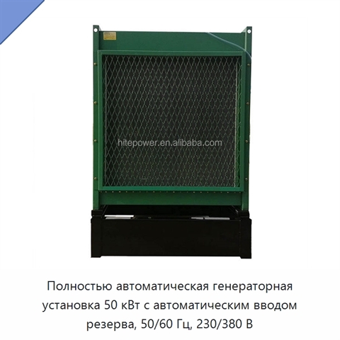 Полностью автоматическая генераторная установка 50 кВт с автоматическим вводом резерва, 50/60 Гц, 230/380 В