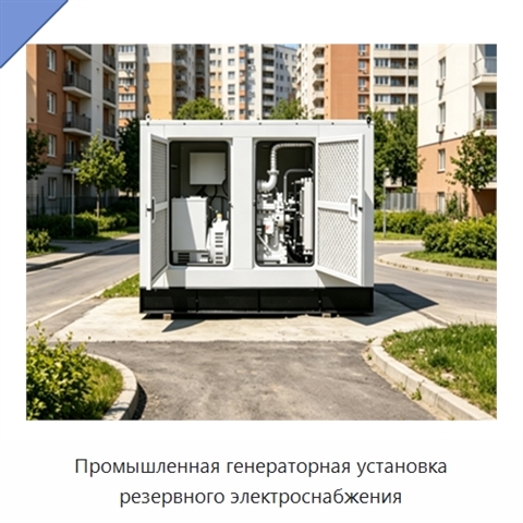 Промышленная генераторная установка резервного электроснабжения