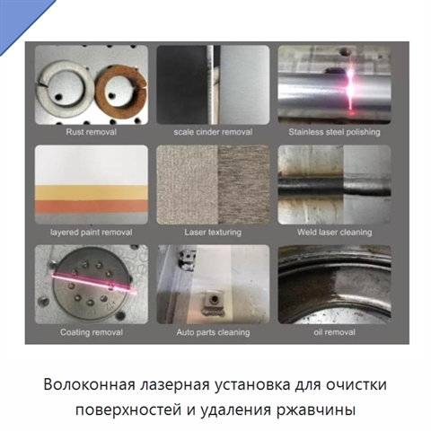 Волоконная лазерная установка для очистки поверхностей и удаления ржавчины