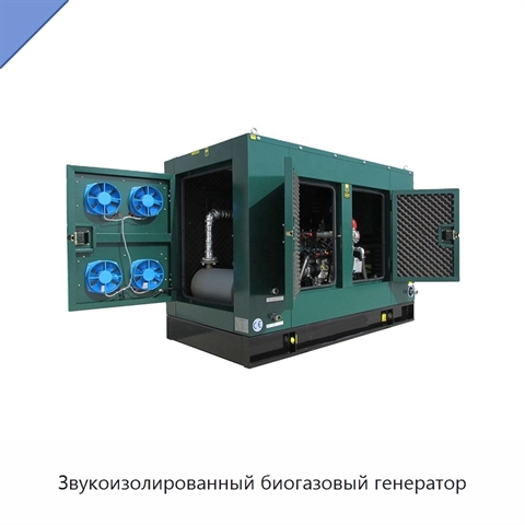 Звукоизолированный биогазовый генератор
