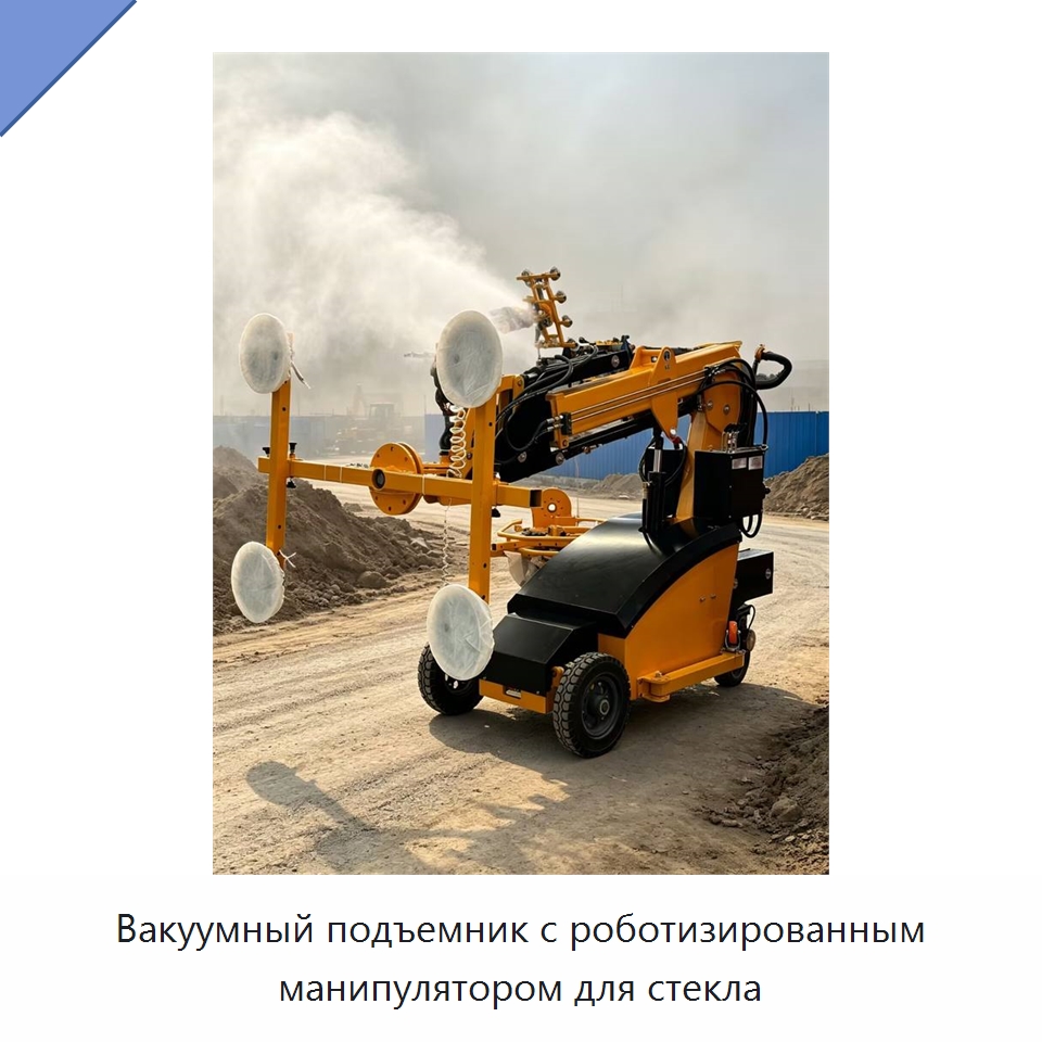 Вакуумный подъемник с роботизированным манипулятором для стекла — Оборудование для производства стекла