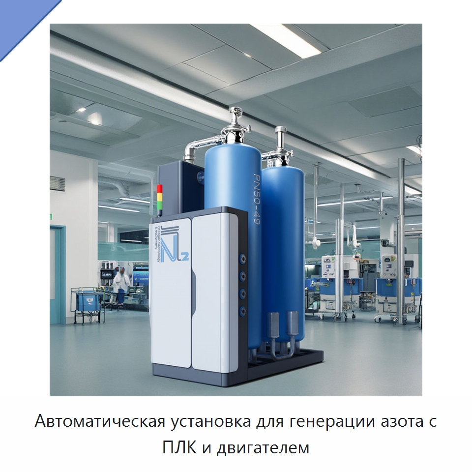 Автоматическая установка для генерации азота с ПЛК и двигателем — Газогенераторное оборудование