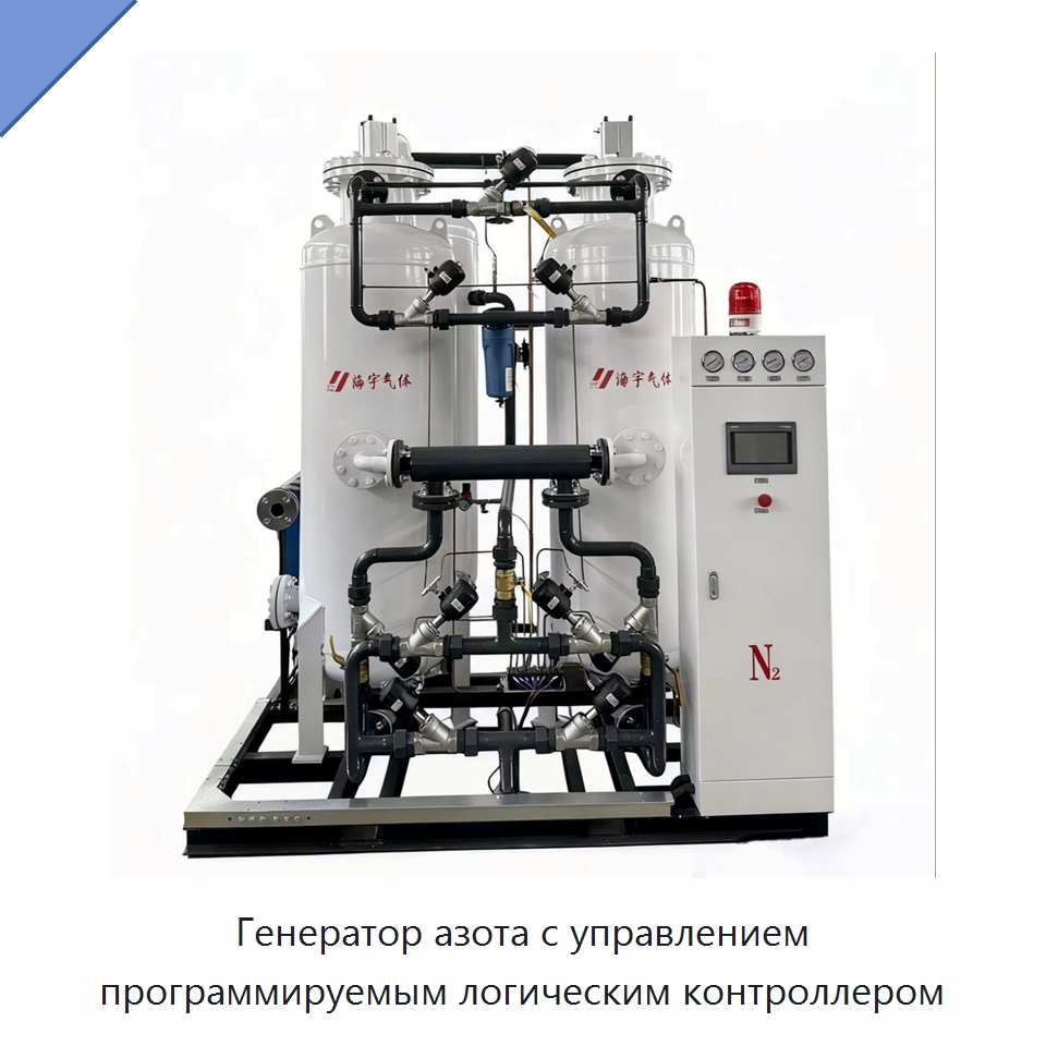 Генератор азота с управлением программируемым логическим контроллером — Газогенераторное оборудование