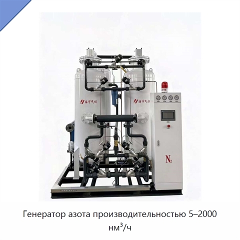 Генератор азота производительностью 5–2000 нм³/ч