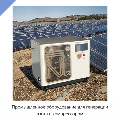 Промышленное оборудование для генерации азота с компрессором