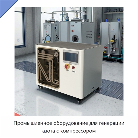 Промышленное оборудование для генерации азота с компрессором