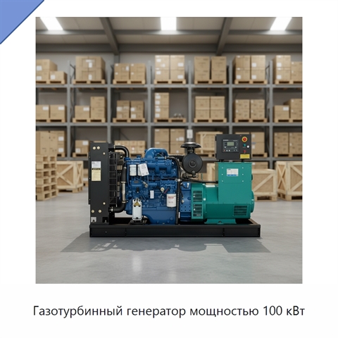 Газотурбинный генератор мощностью 100 кВт