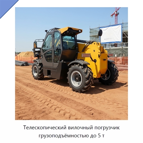 Телескопический вилочный погрузчик грузоподъёмностью до 5 т