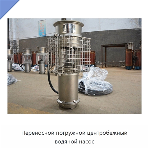 Переносной погружной центробежный водяной насос