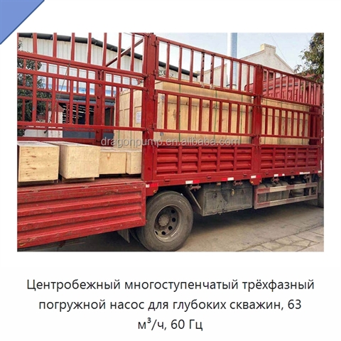 Центробежный многоступенчатый трёхфазный погружной насос для глубоких скважин, 63 м³/ч, 60 Гц