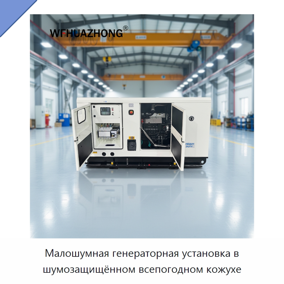 Малошумная генераторная установка в шумозащищённом всепогодном кожухе — Дизельные генераторы