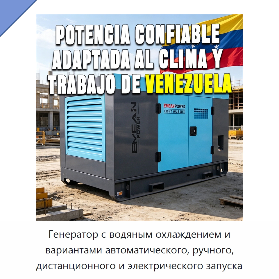 Генератор с водяным охлаждением и вариантами автоматического, ручного, дистанционного и электрического запуска — Дизельные генераторы