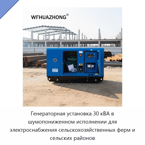 Генераторная установка 30 кВА в шумопониженном исполнении для электроснабжения сельскохозяйственных ферм и сельских районов
