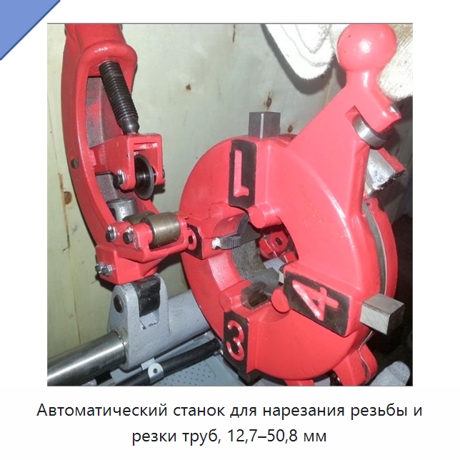 Автоматический станок для нарезания резьбы и резки труб, 12,7–50,8 мм