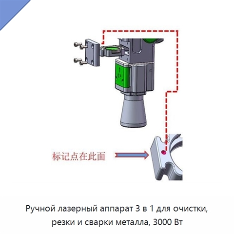 Ручной лазерный аппарат 3 в 1 для очистки, резки и сварки металла, 3000 Вт