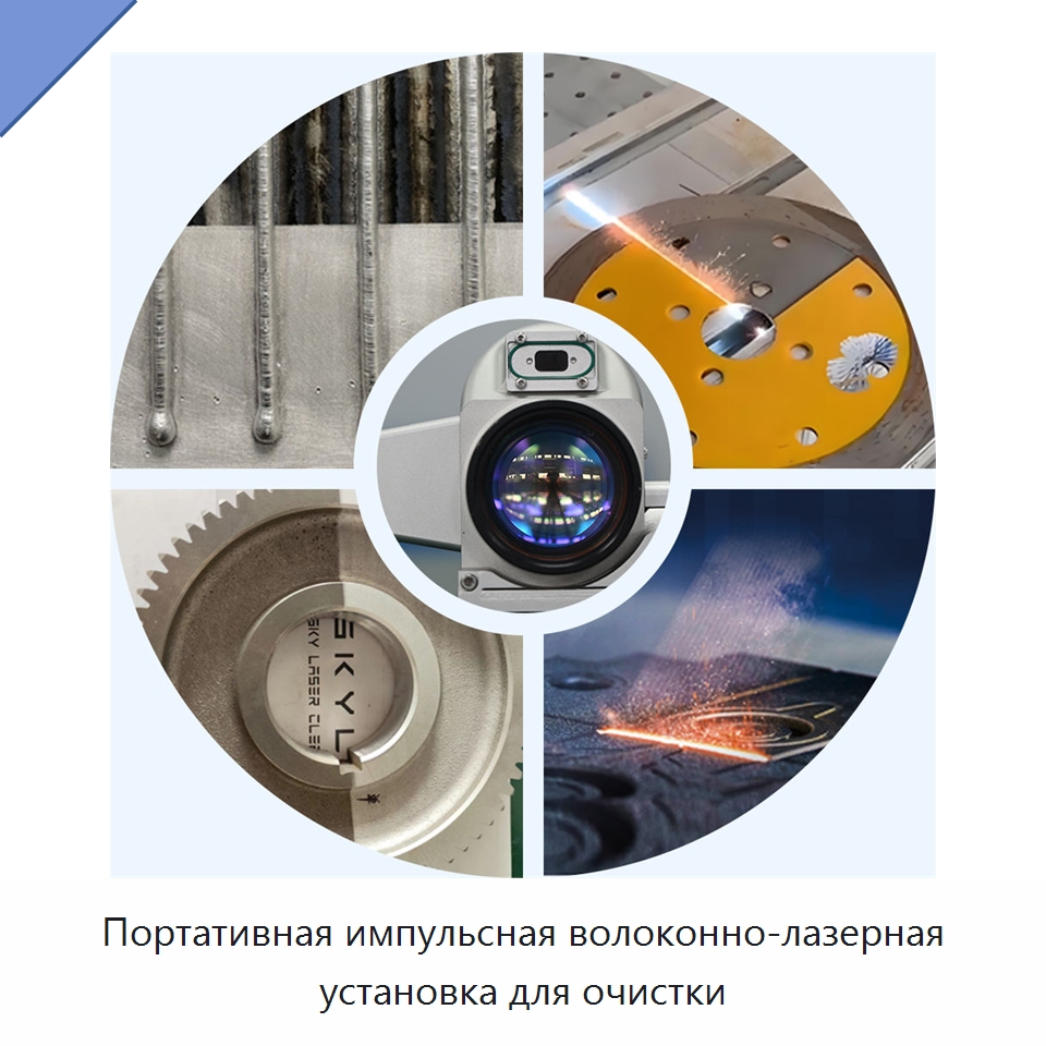 Портативная импульсная волоконно-лазерная установка для очистки — Установки лазерной очистки