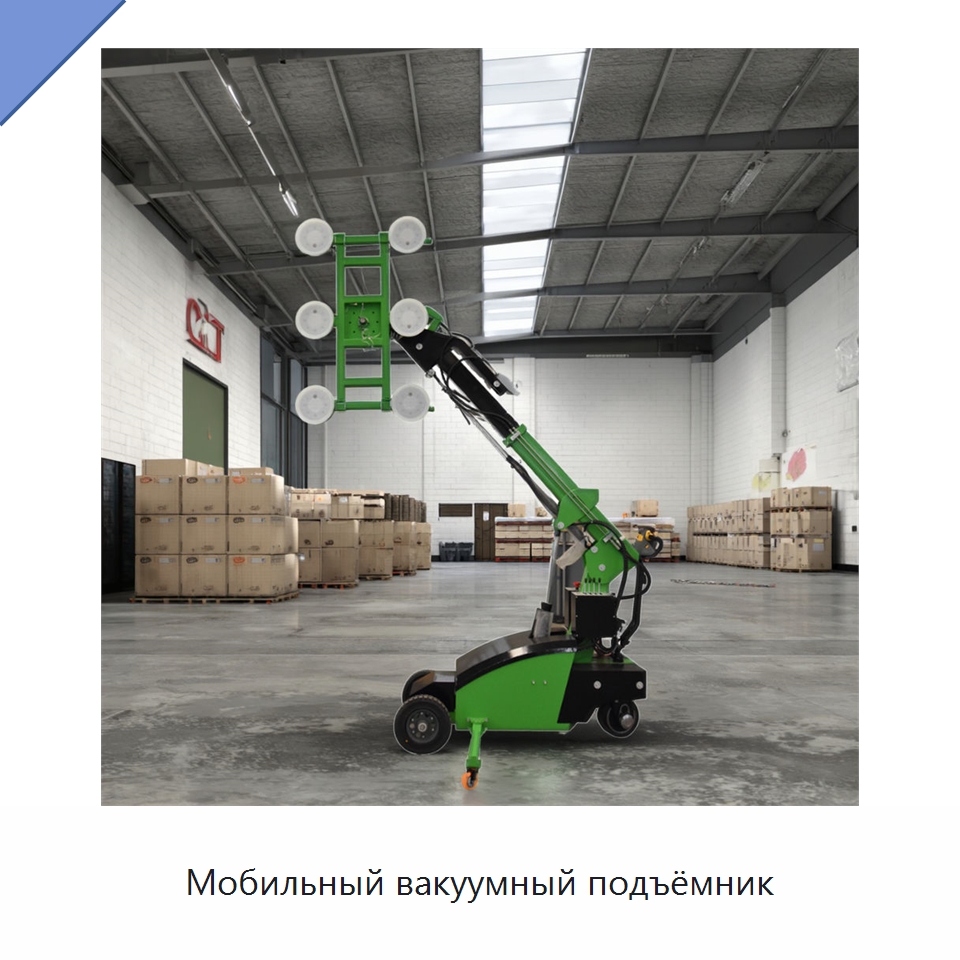 Мобильный вакуумный подъёмник — Вакуумные грузозахваты