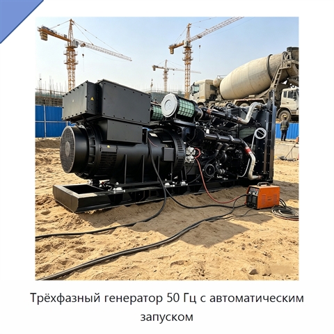Трёхфазный генератор 50 Гц с автоматическим запуском