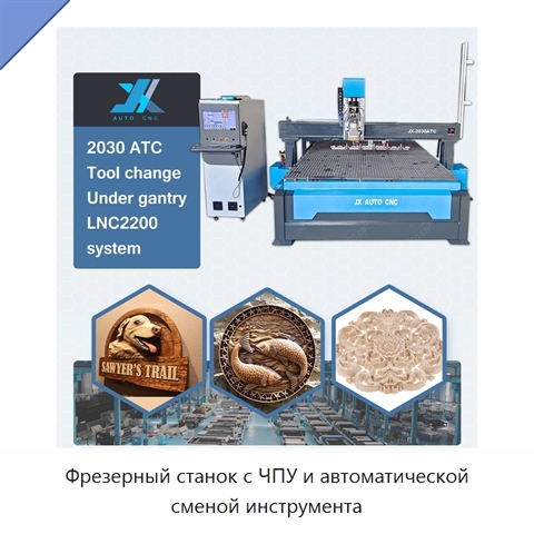 Фрезерный станок с ЧПУ и автоматической сменой инструмента