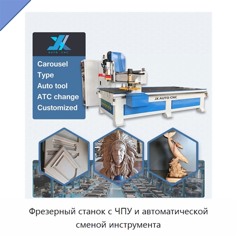 Фрезерный станок с ЧПУ и автоматической сменой инструмента