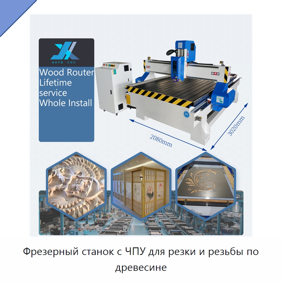 Фрезерный станок с ЧПУ для резки и резьбы по древесине — Фрезерные станки по дереву