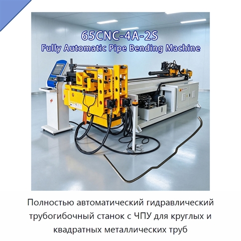 Полностью автоматический гидравлический трубогибочный станок с ЧПУ для круглых и квадратных металлических труб