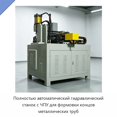 Полностью автоматический гидравлический станок с ЧПУ для формовки концов металлических труб