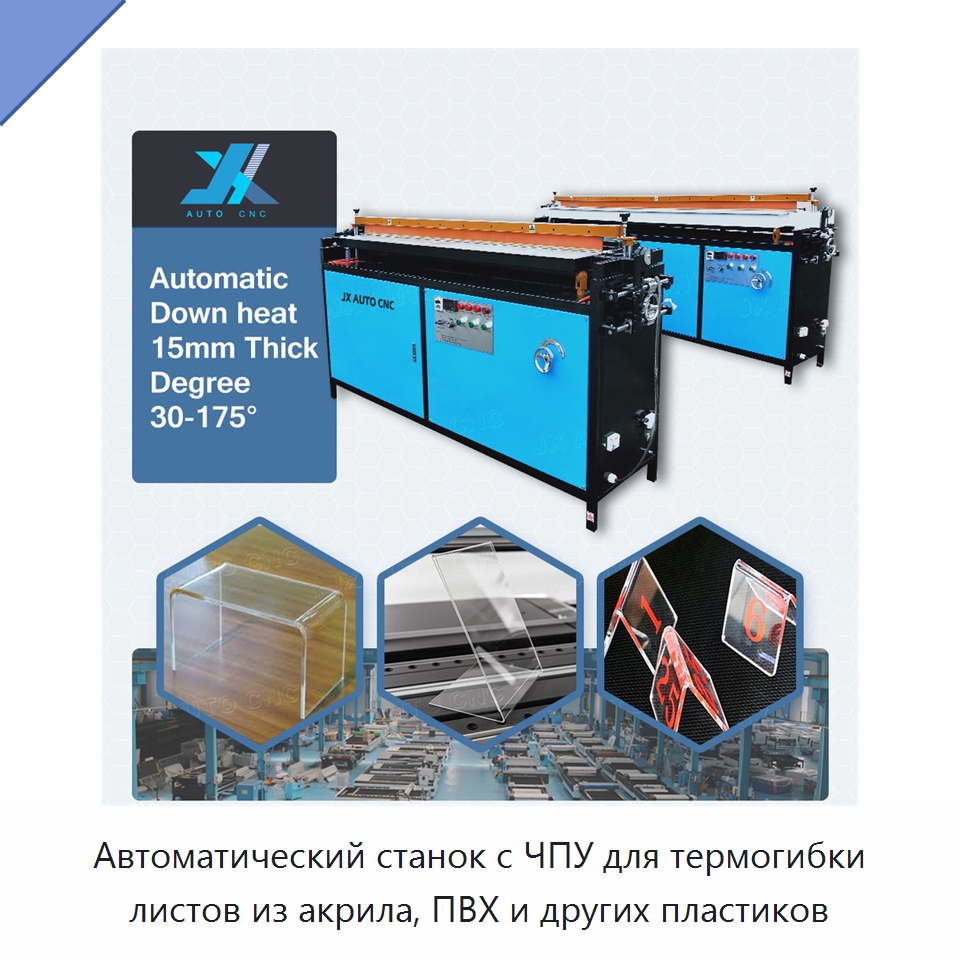 Автоматический станок с ЧПУ для термогибки листов из акрила, ПВХ и других пластиков — Гибочные станки