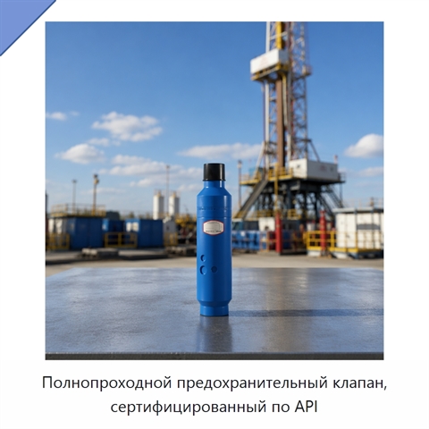 Полнопроходной предохранительный клапан, сертифицированный по API