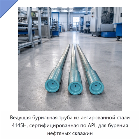 Ведущая бурильная труба из легированной стали 4145H, сертифицированная по API, для бурения нефтяных скважин
