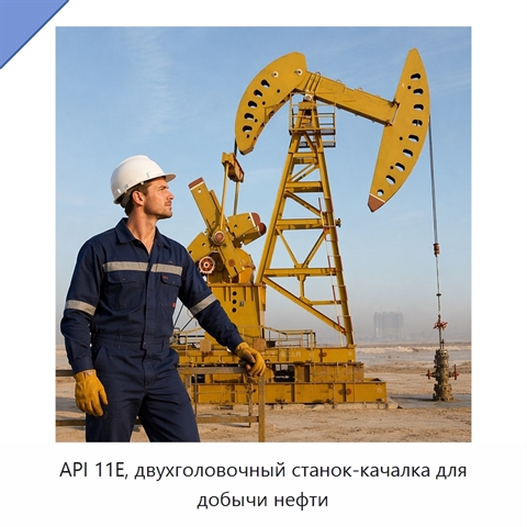 API 11E, двухголовочный станок-качалка для добычи нефти