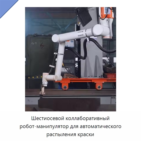 Шестиосевой коллаборативный робот-манипулятор для автоматического распыления краски