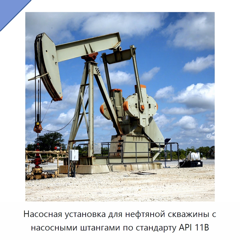 Насосная установка для нефтяной скважины с насосными штангами по стандарту API 11B — Нефтепромысловое оборудование