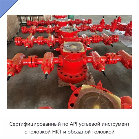 Сертифицированный по API устьевой инструмент с головкой НКТ и обсадной головкой